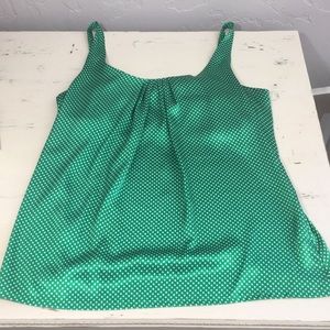 New York & CO emerald green dressy top